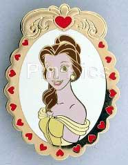 Disney Auctions - Belle - Heart Frame - P.I.N.S.