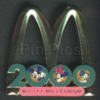 Boot Leg Pin ~ McDonald's Mickey Millennium - green