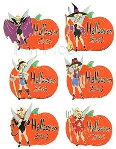 Disney Auctions - Halloween Tinker Bell pin set (6 pins)
