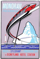 DLR - Framed Attraction Poster (Monorail)