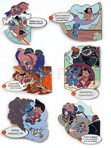 Disney Auctions - Story of Lilo and Stitch (6 Pin Set) II