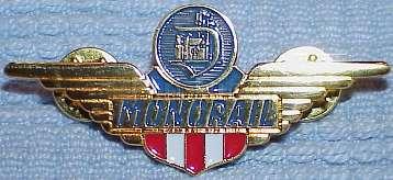 Gold Monorail Pilot Wings