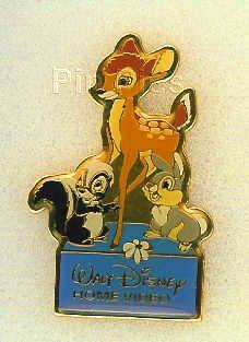 Home video pin Bambi with Flower and Thumper