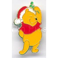 Christmas Winnie the Pooh Holding Mistletoe