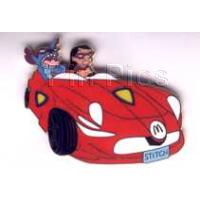 Boot-leg Lilo and Stitch in Red Car