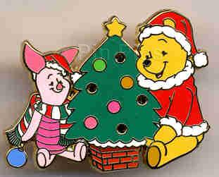 JDS - Pooh & Piglet - Light Up Tree - Christmas 2003