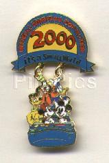 Mickey, Minnie, Goofy, Donald Duck & Pluto - Disneyana Convention - Dangle 2000 
