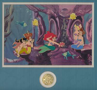 DCL Pin Trading Under The Sea - Ariel Framed Pin Set LE20