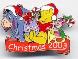 Eeyore,Piglet And Pooh 2003 Christmas Candy