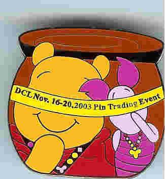 Pooh/Piglet Fantasy November 2003 cruise pin