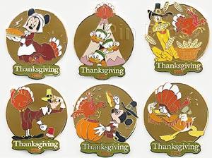 Disney Auctions - Thanksgiving 2003 (6 pins)