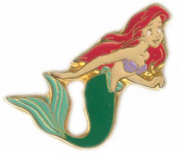 Little Mermaid Ariel 24kt Pin