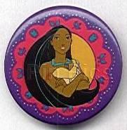 Pocahontas with Purple Border Button