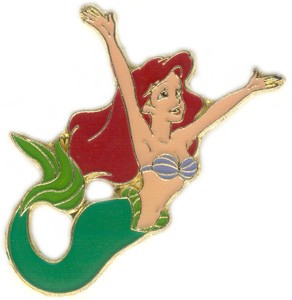 Ariel The Little Mermaid with arms up