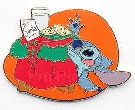 Disney Auctions - Lilo and Stitch Christmas Holiday pin set #2 (Milk & Cookies)