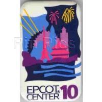 EPCOT CENTER 10th Anniversary Button