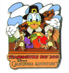 DCA - Thanksgiving 2001 - Donald and Chip and Dale Sliders - Artist Proof