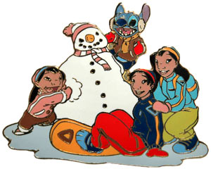 Disney Auctions - Winter Fun - Lilo and Stitch (Jumbo)