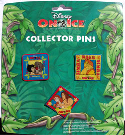 Disney On Ice - Tarzan, Jungle Book & Lion King - 3 Pin Set