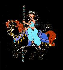 Disney Auctions - Princess Carousel Horse - Jasmine Silver Prototype