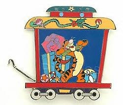 Disney Auctions - Tigger - Pooh and Gang Happy Holidays Train - Winnie the Pooh