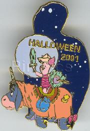 Disney Auctions - Eeyore and Piglet Halloween 2001Gold Prototype