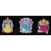 WDW - Belle, Cinderlla & Aurora - Princesses Boxed Set - Lights, Camera, Pins! #22