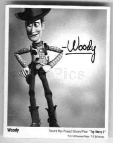 Toy Story 2 - Woody Signature Picture (Button)