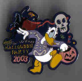 WDW - Skeleton Donald - Mickeys Not-So-Scary Halloween Party 2003 - Artist Proof