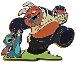 Disney Auctions - Easter Lilo and Stitch (Stitch w/ Jumbaa) Pin