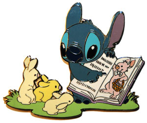 Disney Auctions - Easter Lilo and Stitch (Stitch w/ bunnies)