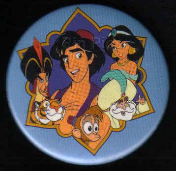 Button - Aladdin and Cast