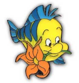 ProPin - Flounder with Flower - Little Mermaid