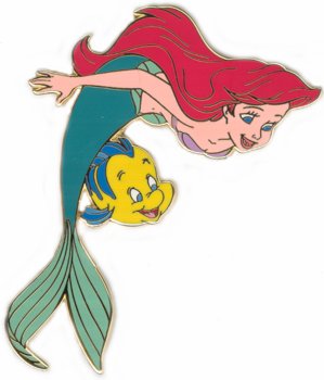 The Little Mermaid 15th Anniversary Boxed Pin Set (Ariel and Flounder)