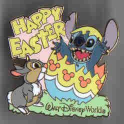 WDW - Stitch & Thumper - Happy Easter 2004 - Pink Variation - Artist Proof