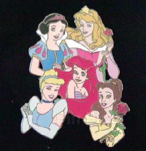 Disney Auctions - DISNEY PINS Five Princesses Pin Black Prototype