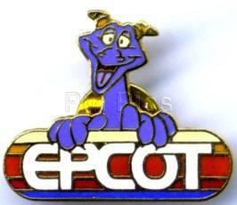 Figment - Holding Epcot Sign