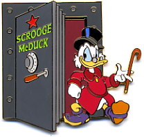 Disney Auctions - Scrooge McDuck - Dressing Room Door