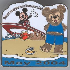 WDW - Mickey and Duffy - Welcome Disney Bear to the Disney Beach Club - May 2004