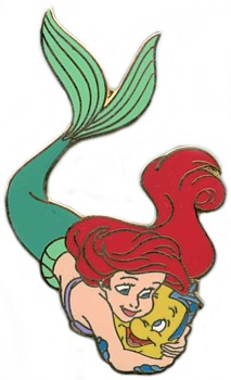 Disney Auctions - Ariel Hugs Flounder