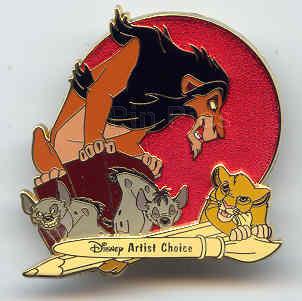 WDW - Scar, Simba & Hyenas - Artist Choice - Adventures in Pin Trading - Animal Kingdom