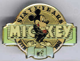 DIS - Mickey - Sixty Years With You - Light Green - Brooch - Cast Exclusive