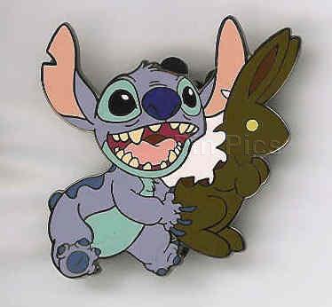 Disney Auctions - Easter Stitch w/Chocolate Bunny (Black Prototype)