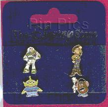 JDS - Woody, Buzz, Mr Potato Head & Little Green Men - Toy Story - Mini 4 Pin Set