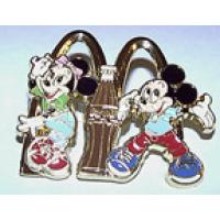 Boot Leg Pin ~ Mickey and Minnie Coke/Golden Arches