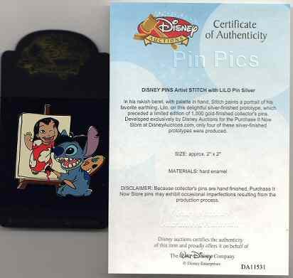 Disney Auctions - Artist Stitch with Lilo (Silver Prototype)