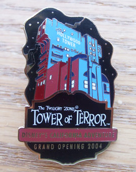 Costco Tower of Terror Haunted Mansion Movie Pin Silver Version