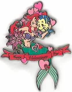 Disney Auctions - Ariel and Flounder Valentines Day (Black Prototype)