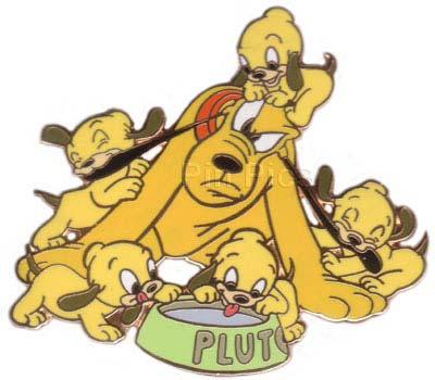 Disney Auctions - Pluto with Pups (Gold Prototype)