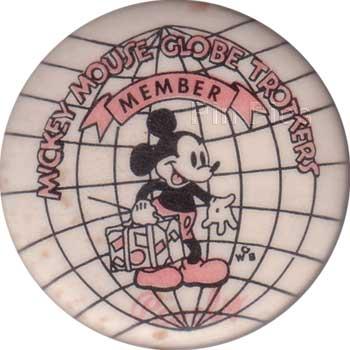 Mickey Mouse Globe Trotters Button